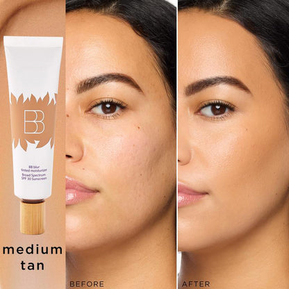 blur tinted moisturizer with blush free SPF 30 - instantly brightens, hydrates & smooths your skin.