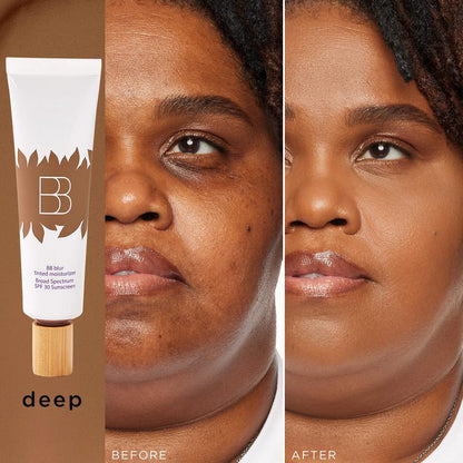 blur tinted moisturizer with blush free SPF 30 - instantly brightens, hydrates & smooths your skin.
