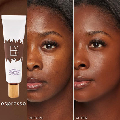 blur tinted moisturizer with blush free SPF 30 - instantly brightens, hydrates & smooths your skin.
