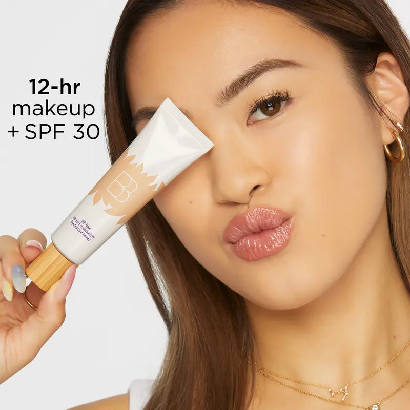 blur tinted moisturizer with blush free SPF 30 - instantly brightens, hydrates & smooths your skin.