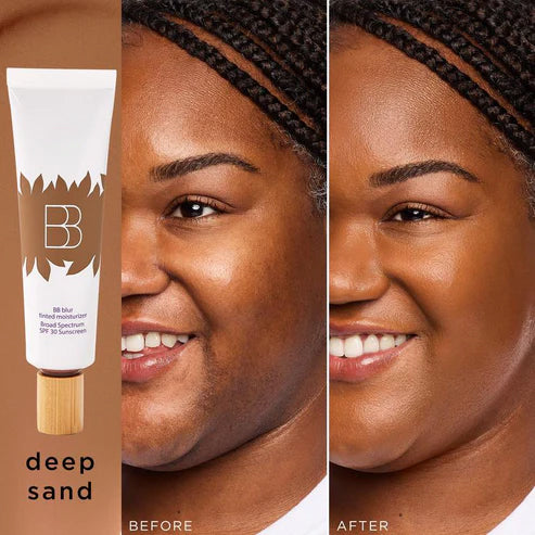 blur tinted moisturizer with blush free SPF 30 - instantly brightens, hydrates & smooths your skin.
