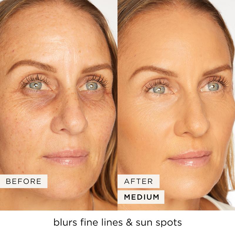 blur tinted moisturizer with blush free SPF 30 - instantly brightens, hydrates & smooths your skin.