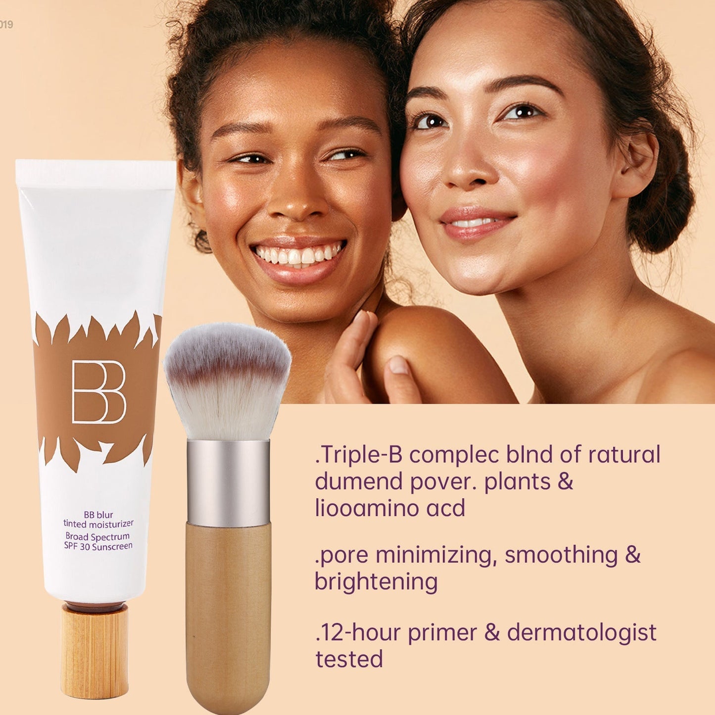 blur tinted moisturizer with blush free SPF 30 - instantly brightens, hydrates & smooths your skin.