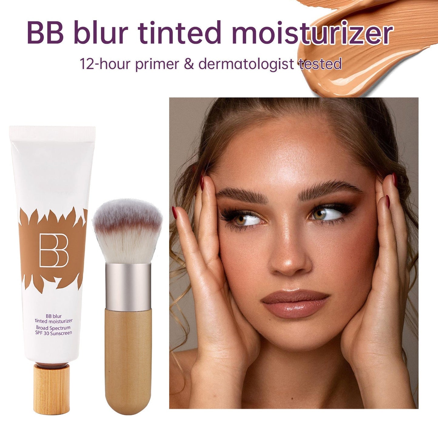 blur tinted moisturizer with blush free SPF 30 - instantly brightens, hydrates & smooths your skin.