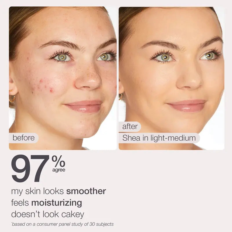 blur tinted moisturizer with blush free SPF 30 - instantly brightens, hydrates & smooths your skin.