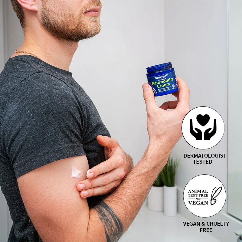 🔥Newyuo™ Neuropathy Relief Cream, Pain Relief for Feet, Toes, Legs, Hands & Arms