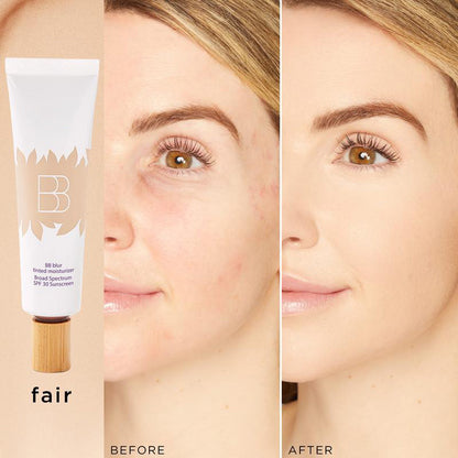 blur tinted moisturizer with blush free SPF 30 - instantly brightens, hydrates & smooths your skin.