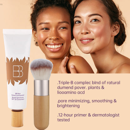 blur tinted moisturizer with blush free SPF 30 - instantly brightens, hydrates & smooths your skin.